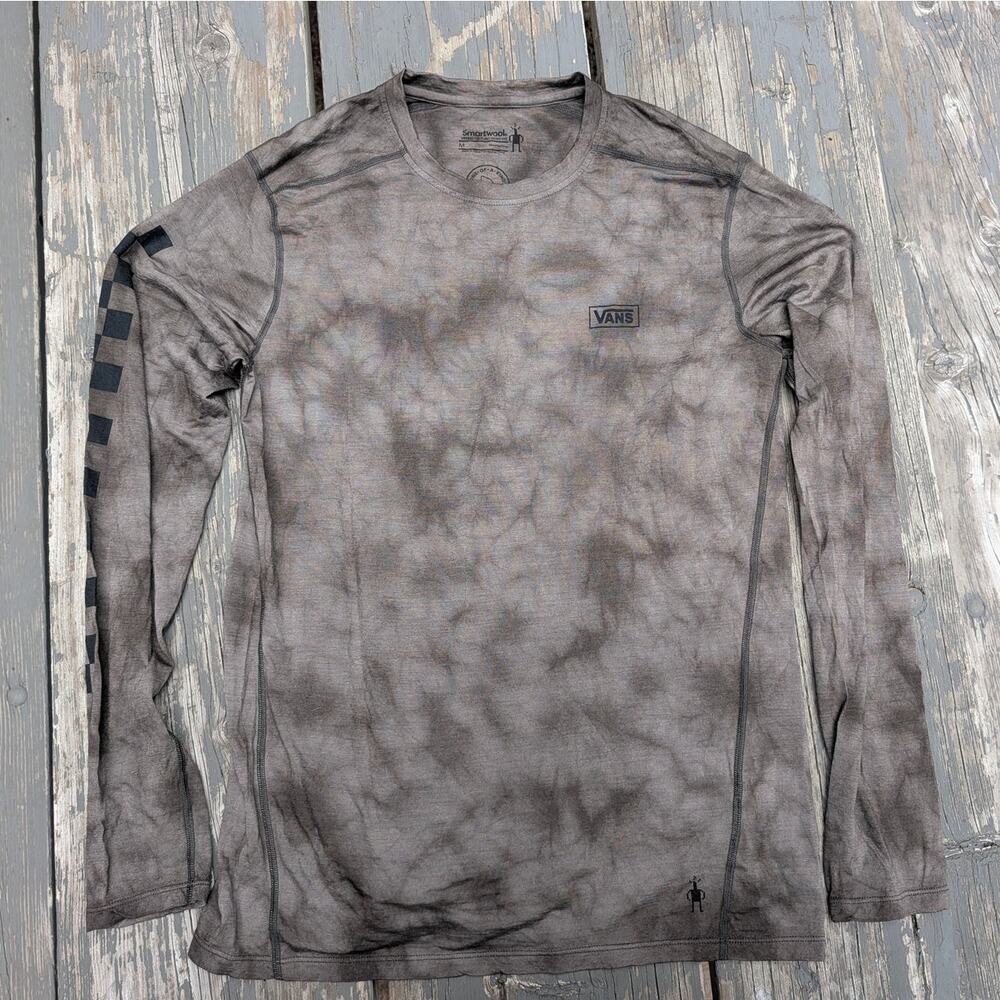 Smartwool x Vans Mens M Merino 150 Plant Based Dye Tie Dye Base Layer Shirt - Picture 4 of 7